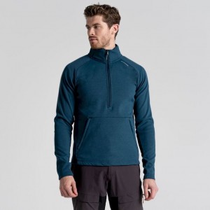 Chandails En Molleton Craghoppers Dynamic Pro Half Zip Homme Bleu Marine | AVYP03475