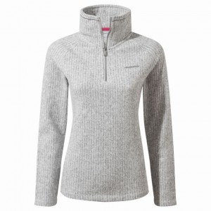 Chandails En Molleton Craghoppers Eveline Half Zip Femme Grise | HGXF95480