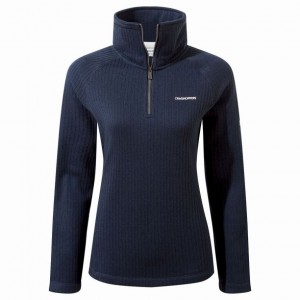 Chandails En Molleton Craghoppers Eveline Half Zip Femme Bleu Marine | BWHU08927