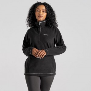 Chandails En Molleton Craghoppers Miska Half Zip Femme Noir | FKSP20613