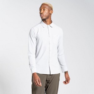 Chemises Craghoppers NosiLife Hedley Long Sleeve Homme Blanche | SMBL52870