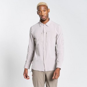 Chemises Craghoppers NosiLife Pro IV Long Sleeve Homme Blanche | NPEZ16985