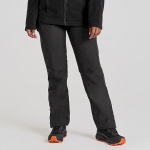 Pantalon Craghoppers Aysgarth II Thermo Imperméables Femme Noir | TLSU27931