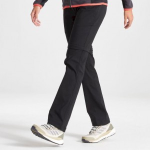 Pantalon Craghoppers Kiwi Pro II Femme Noir | HJAD97685