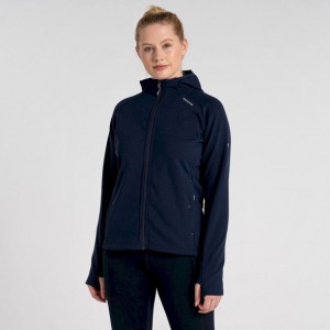 Sweat À Capuche Craghoppers Dynamic Pro Femme Bleu Marine | KDQX78215