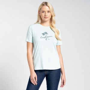 T Shirts Craghoppers Ally Corta Sleeve Femme Menthe | WRSO42078