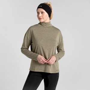 T Shirts Craghoppers Meridan Long Sleeve Femme Vert Olive | KGMV42970