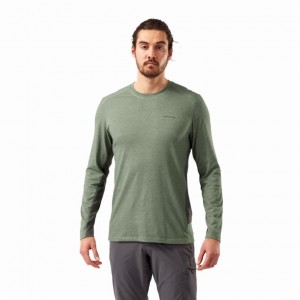 T Shirts Craghoppers NosiLife Talen Long Sleeve Homme Vert Olive | BYDI36742