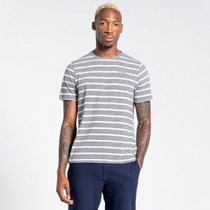 T Shirts Craghoppers Nosibotanical Sten Corta Sleeve Homme Bleu Marine | VINA98134