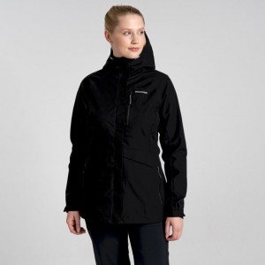 Veste Imperméable Craghoppers Caldbeck Femme Noir | NHRK20748