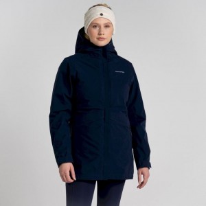 Veste À Capuche Craghoppers Caldbeck Pro 3 In 1 Femme Bleu Marine | BYQE97850