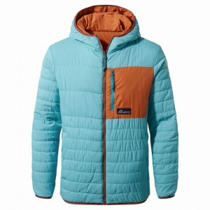 Veste À Capuche Craghoppers Cameo CompressLite Homme Turquoise | URWI43258