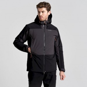 Veste À Capuche Craghoppers Gryffin Thermic Homme Noir | AZIT48109