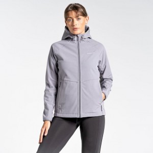 Veste À Capuche Craghoppers Kalti Weatherproof Femme Grise | XSOY75892