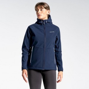 Veste À Capuche Craghoppers Kalti Weatherproof Femme Bleu Marine | MAHI81479