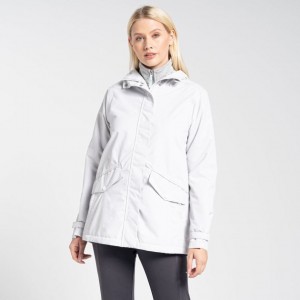 Veste À Capuche Craghoppers Otina Femme Blanche | HECG48157