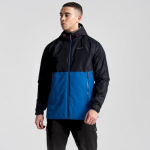 Veste À Capuche Craghoppers Sebastian Homme Noir Bleu | ZNFG16249