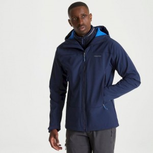 Veste À Capuche Craghoppers Tripp Homme Bleu Marine | GWZN30641