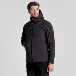 Veste À Capuche Craghoppers Tripp Homme Noir | YMPV31896