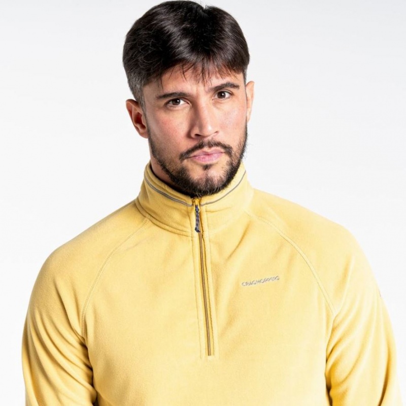 Chandails En Molleton Craghoppers Corey Half Zip Homme Jaune | BKSX97123