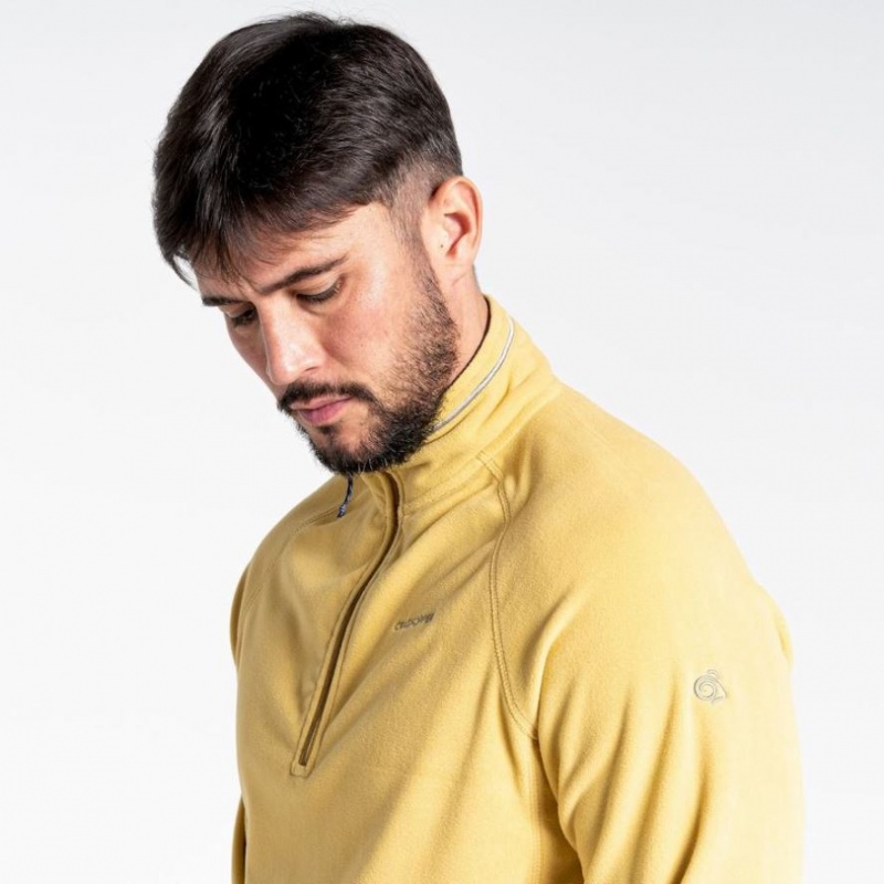 Chandails En Molleton Craghoppers Corey Half Zip Homme Jaune | BKSX97123