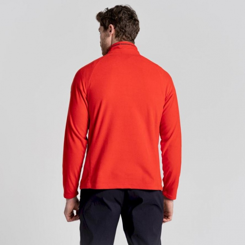 Chandails En Molleton Craghoppers Corey Half Zip Homme Rouge | MIRH69802