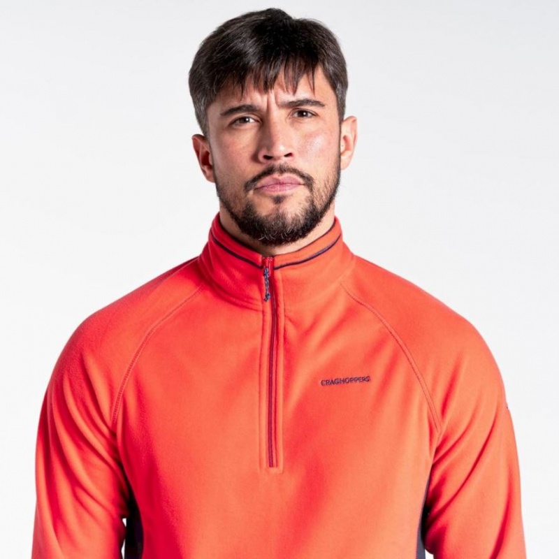 Chandails En Molleton Craghoppers Corey Half Zip Homme Orange | AIZF35461