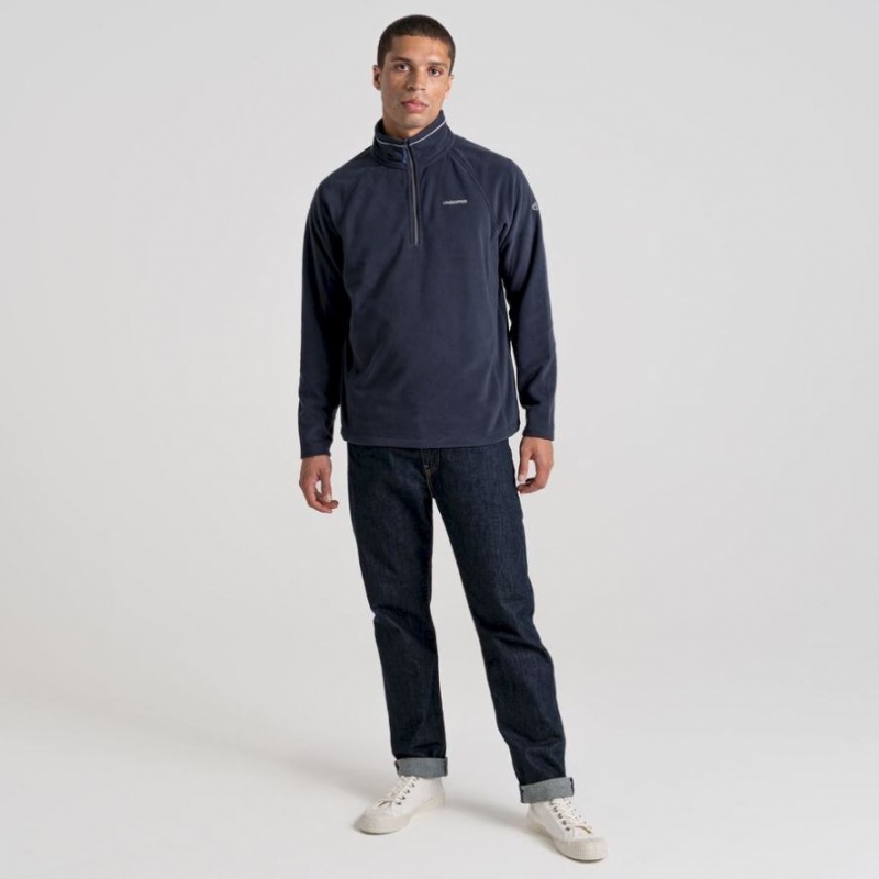 Chandails En Molleton Craghoppers Corey Half Zip Homme Bleu Marine | ZRXK01375