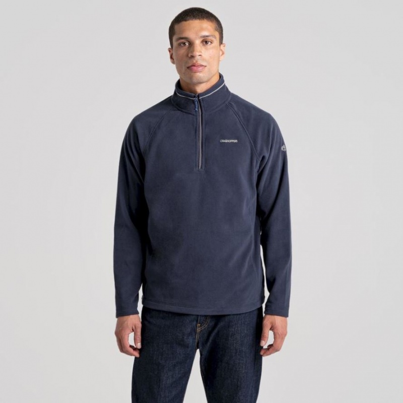 Chandails En Molleton Craghoppers Corey Half Zip Homme Bleu Marine | ZRXK01375