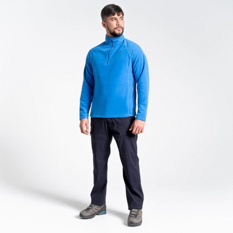 Chandails En Molleton Craghoppers Corey Half Zip Homme Bleu | QWDU26178