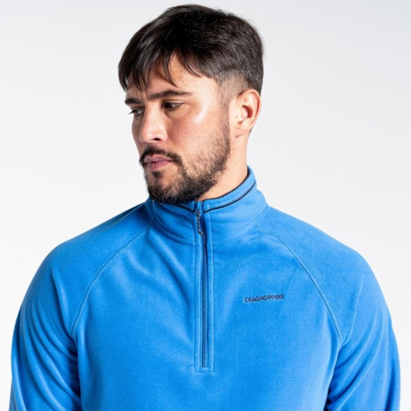 Chandails En Molleton Craghoppers Corey Half Zip Homme Bleu | QWDU26178