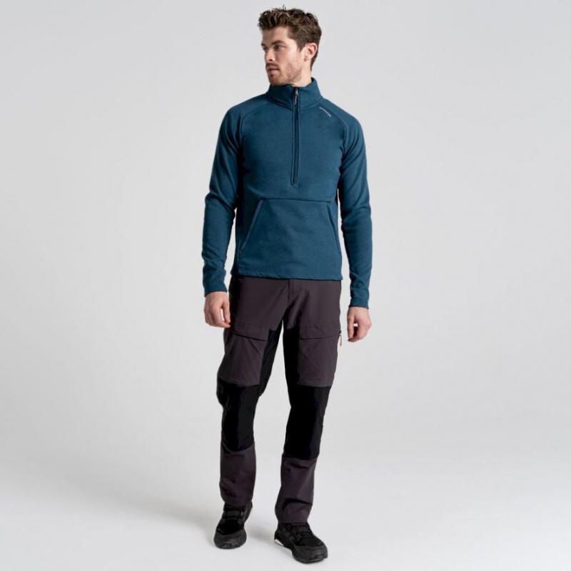 Chandails En Molleton Craghoppers Dynamic Pro Half Zip Homme Bleu Marine | AVYP03475