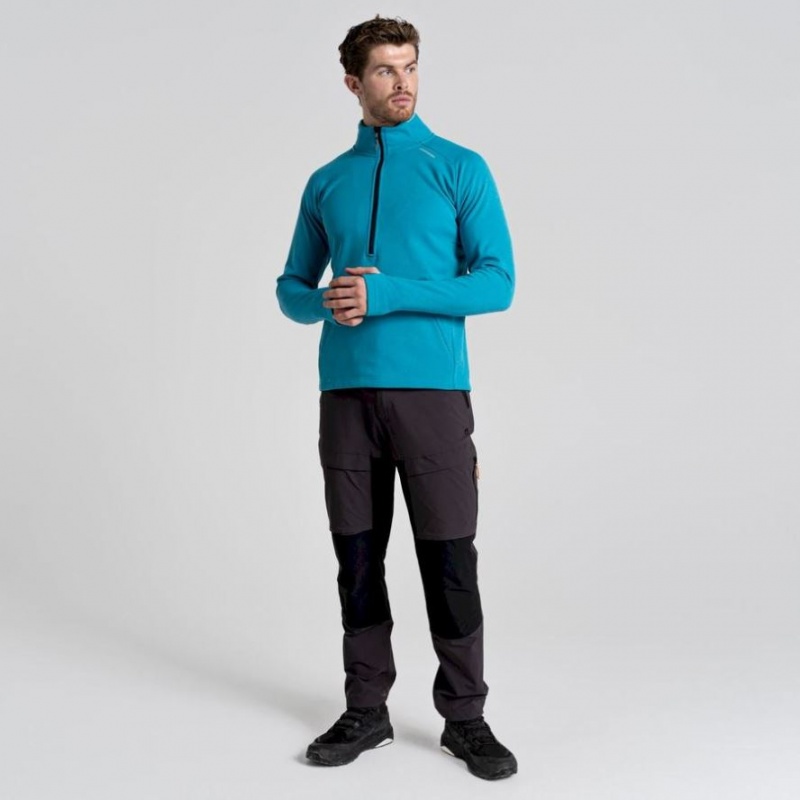 Chandails En Molleton Craghoppers Dynamic Pro Half Zip Homme Bleu | BJVF50382