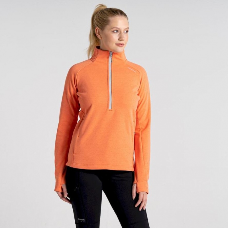 Chandails En Molleton Craghoppers Dynamic Pro Half Zip Femme Corail | LTAB79318