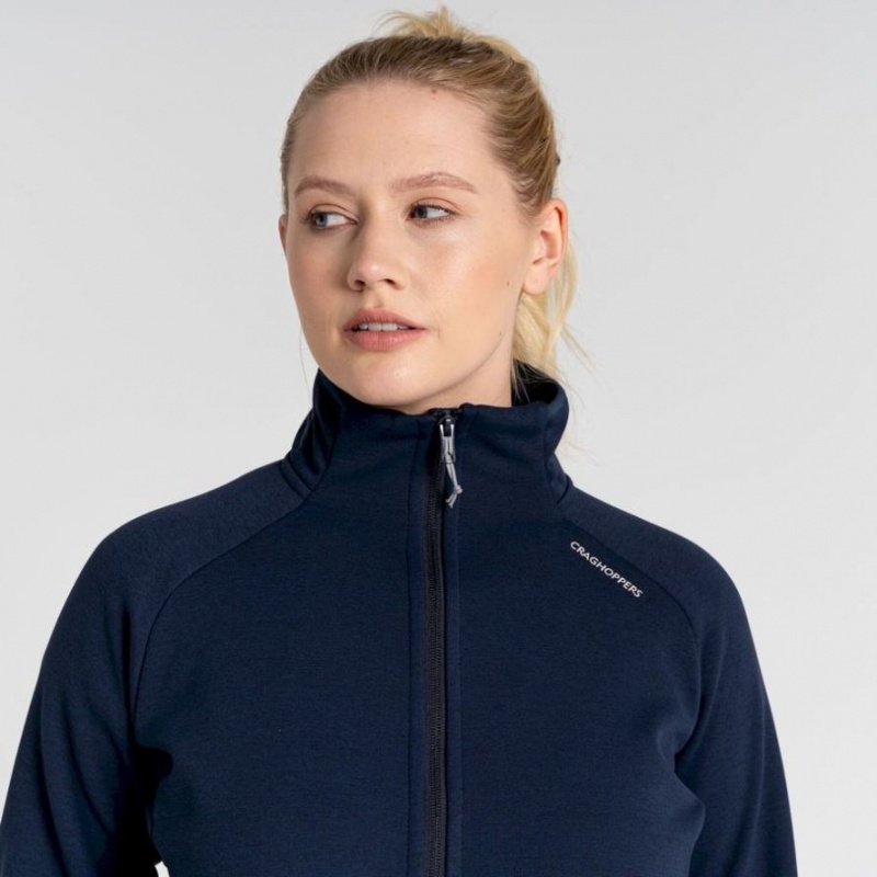 Chandails En Molleton Craghoppers Dynamic Pro Half Zip Femme Bleu Marine | CPNK32409