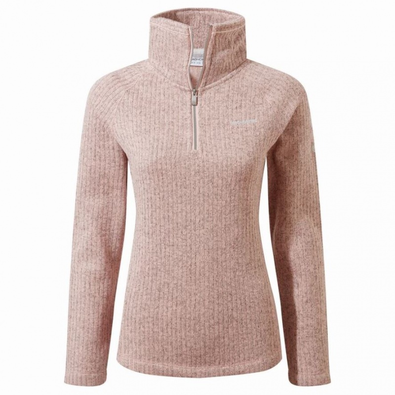 Chandails En Molleton Craghoppers Eveline Half Zip Femme Rose | EQXT91487