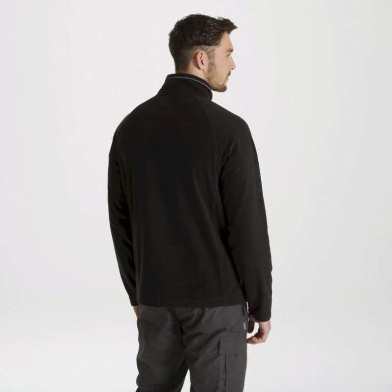 Chandails En Molleton Craghoppers Expert Corey 200 Half Zip Homme Noir | SERB73560