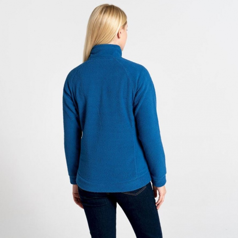 Chandails En Molleton Craghoppers Lilian Half Zip Femme Bleu | CPXH03912