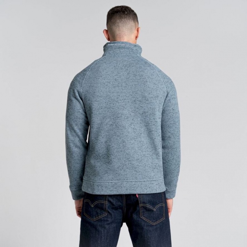 Chandails En Molleton Craghoppers Logan Half Zip Homme Bleu | EFBQ76513