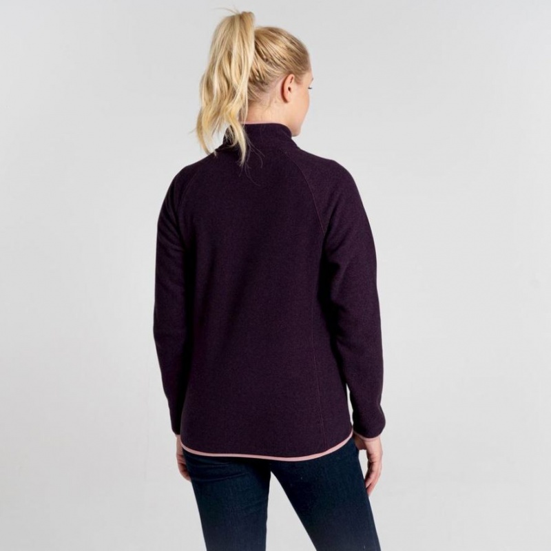 Chandails En Molleton Craghoppers Milia Half Zip Femme Violette | LJHU50791