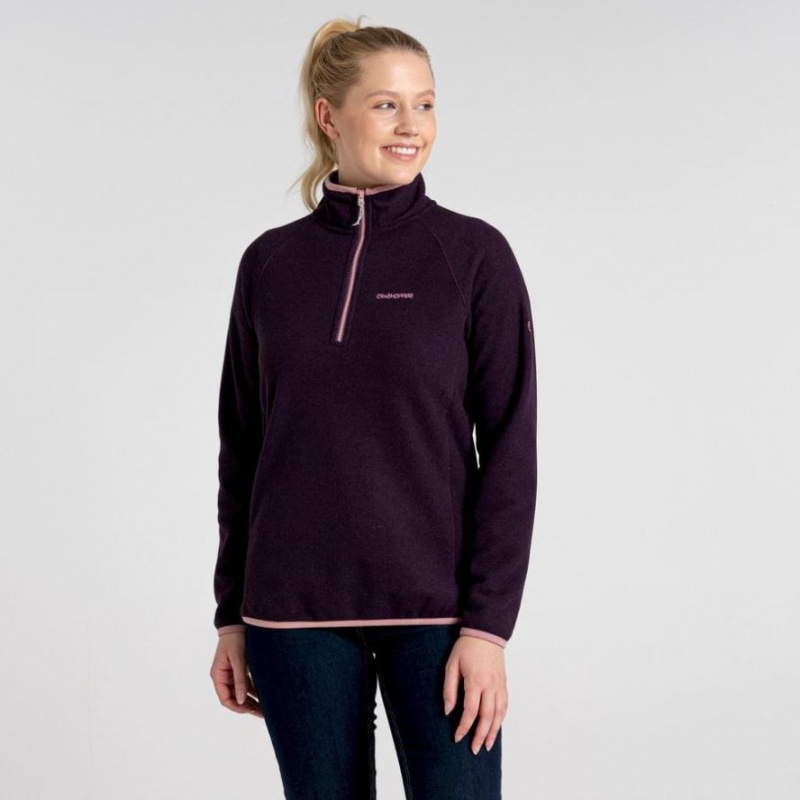 Chandails En Molleton Craghoppers Milia Half Zip Femme Violette | LJHU50791