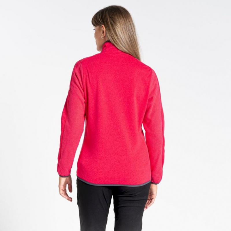 Chandails En Molleton Craghoppers Minerva Half Zip Femme Rose | GDLY97158