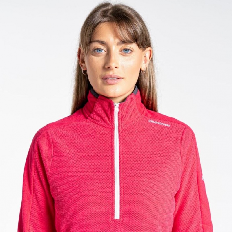 Chandails En Molleton Craghoppers Minerva Half Zip Femme Rose | GDLY97158