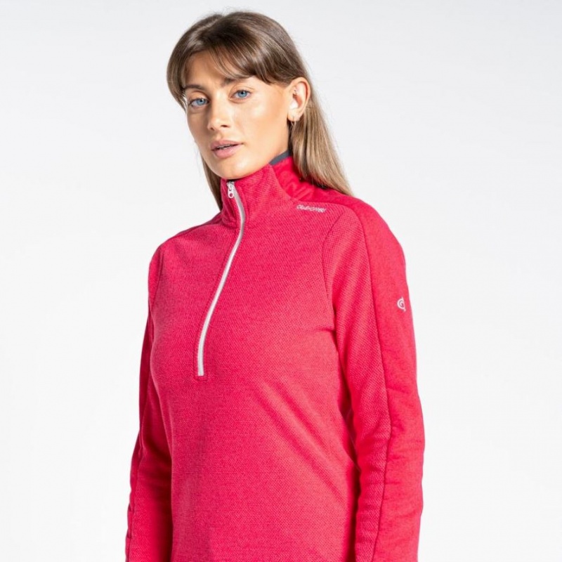 Chandails En Molleton Craghoppers Minerva Half Zip Femme Rose | GDLY97158