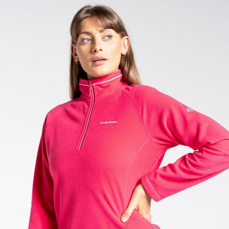 Chandails En Molleton Craghoppers Miska Half Zip Femme Rose | PMZQ53769