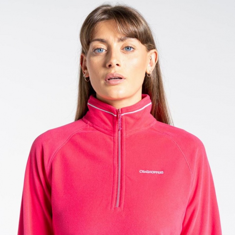 Chandails En Molleton Craghoppers Miska Half Zip Femme Rose | PMZQ53769