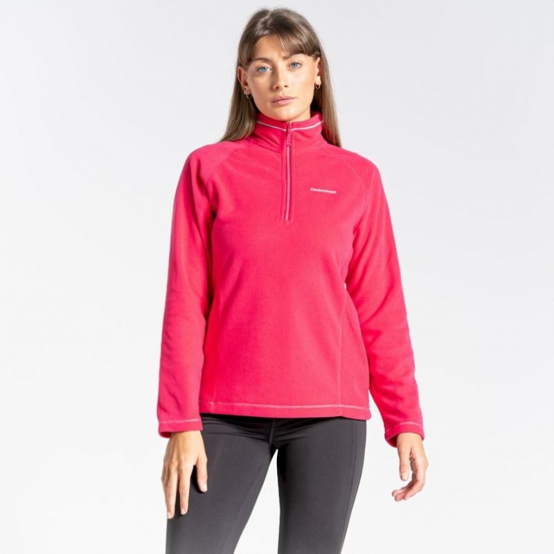 Chandails En Molleton Craghoppers Miska Half Zip Femme Rose | PMZQ53769