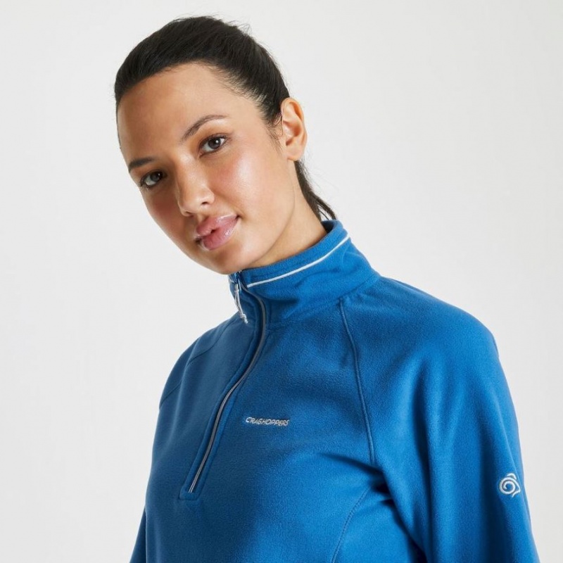 Chandails En Molleton Craghoppers Miska Half Zip Femme Bleu | UOTL10247