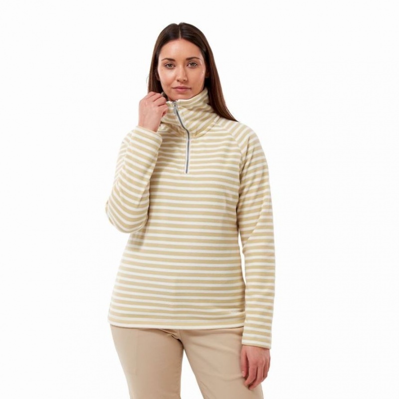 Chandails En Molleton Craghoppers Natalia Half Zip Femme Jaune | UZRV43059