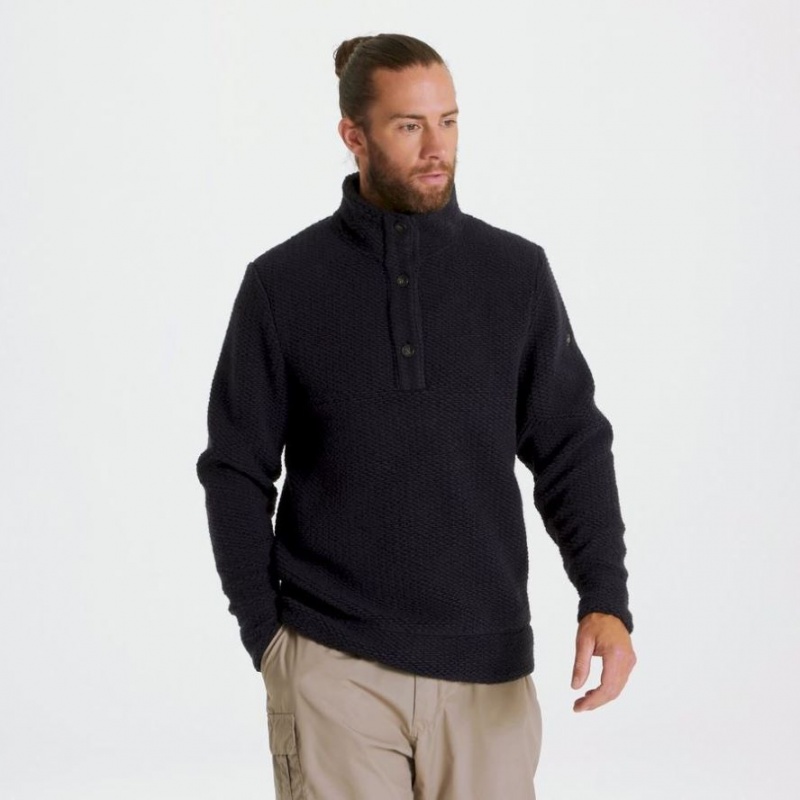 Chandails En Molleton Craghoppers Ramsay Overhead Pullover Homme Bleu Marine | EYKA78036